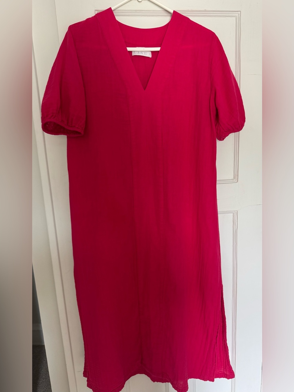 LAKE Gauze Caftan Pink Size M